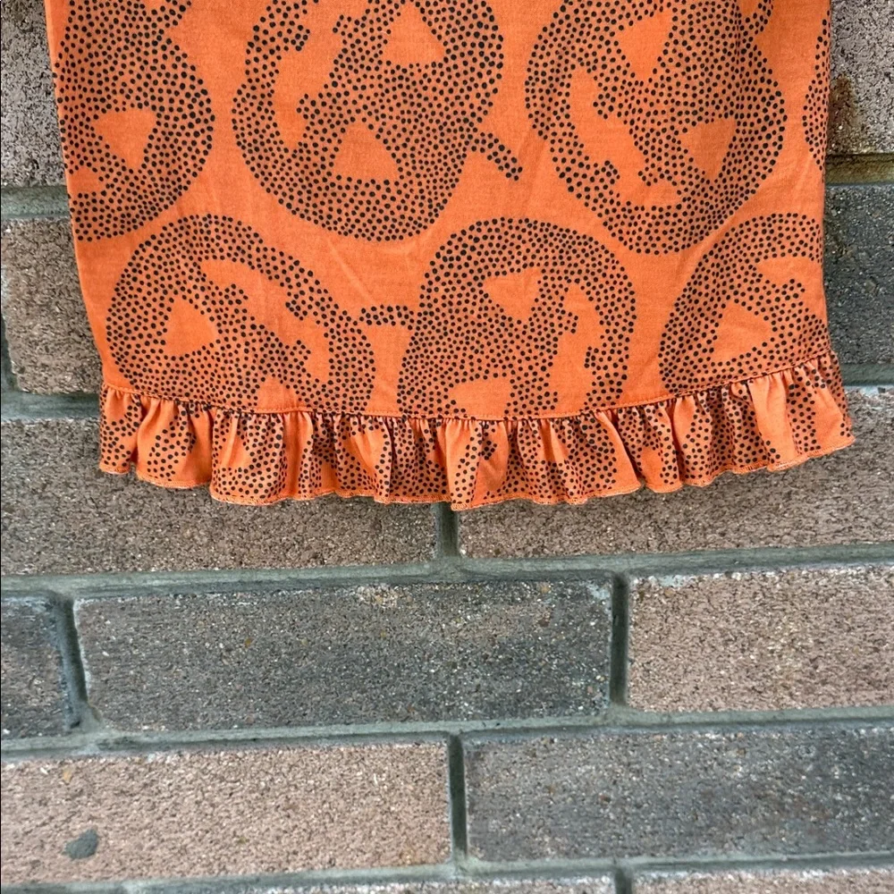 Carter's Orange Pumpkin Long Sleeve Night Gown Size 5T